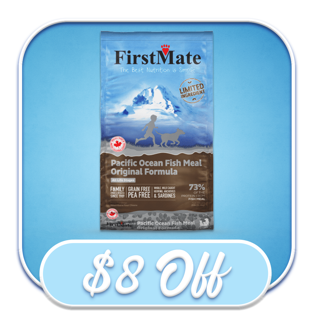 #46069 FirstMate - Pacific Ocean Fish Meal Original Formula 25lb Dry Dog Diet