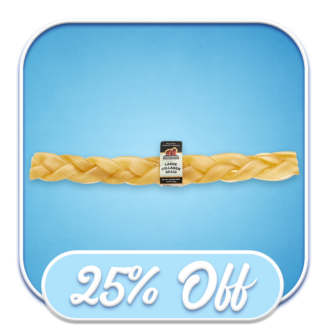 #44089 Redbarn - Collagen Braid 12"