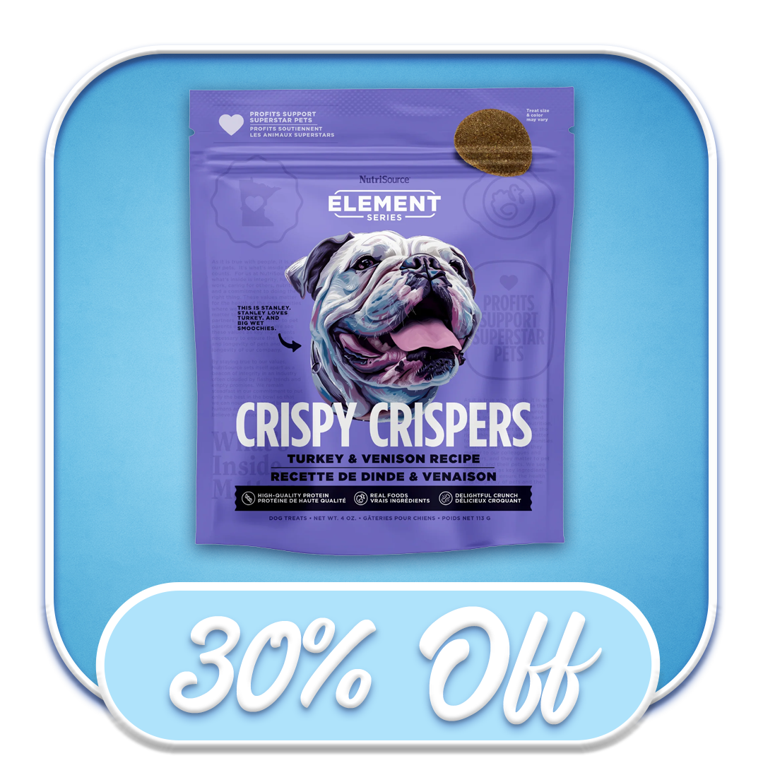 #49953 NutriSource - Crispy Crispers Turkey & Venison 4oz Treat
