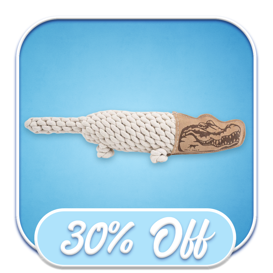 #51947 Tall Tails - Leather Toy Crunch Crocodile