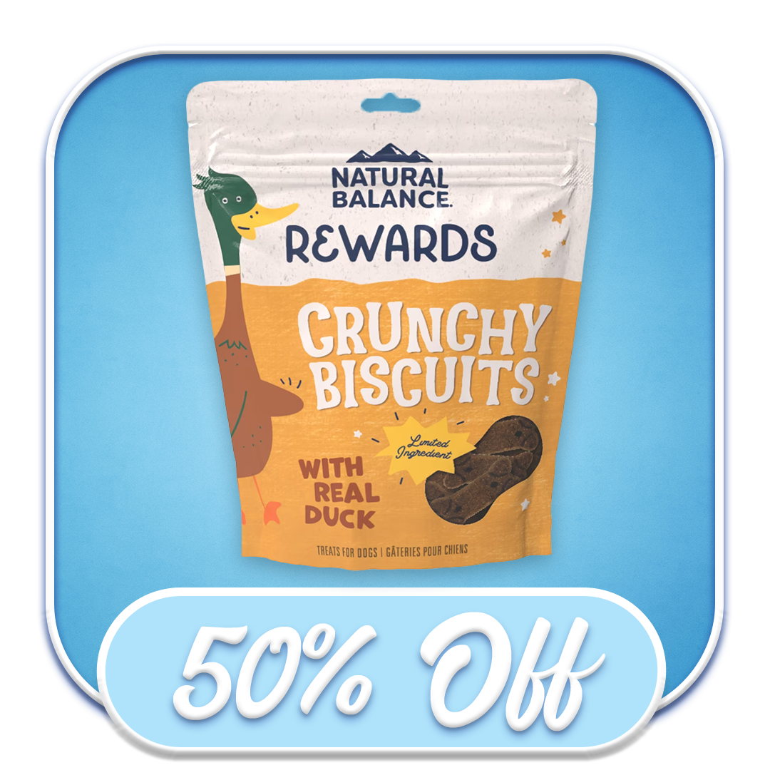 #37475 Natural Balance - Crunchy Biscuits Duck 28oz