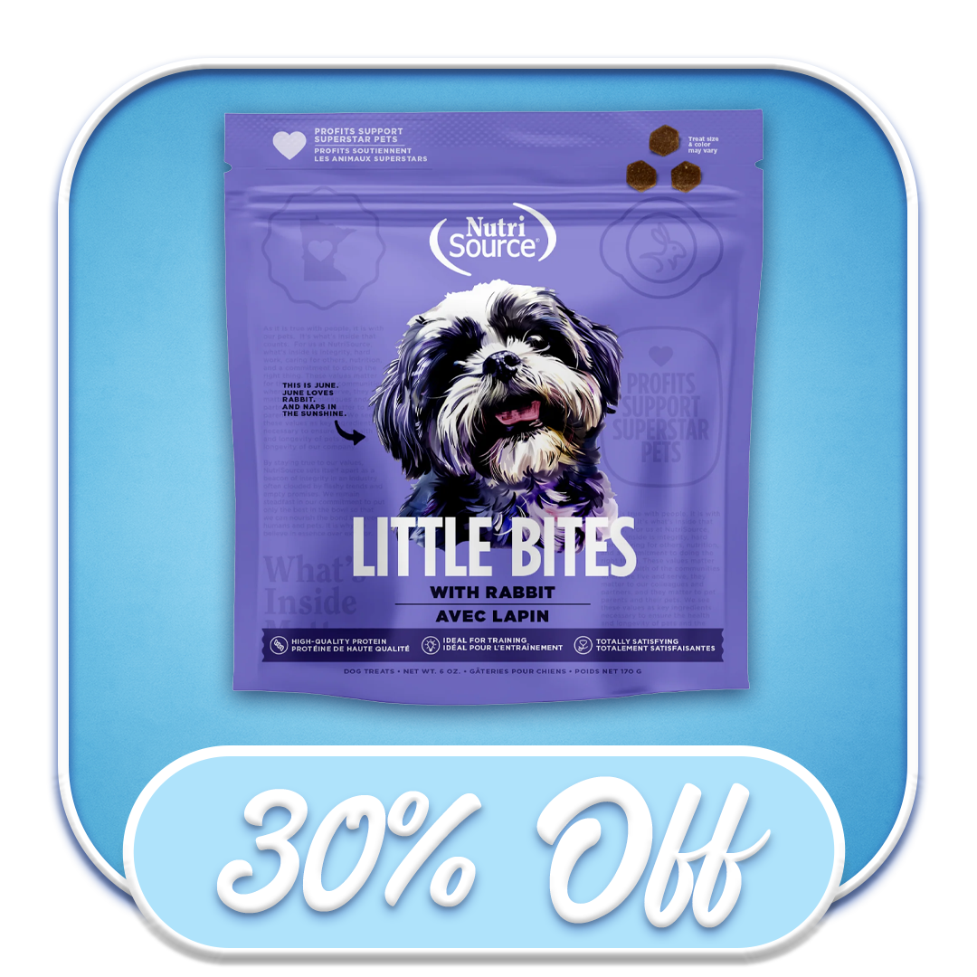 #49963 NutriSource - Lil' Bites with Rabbit 6oz Treat