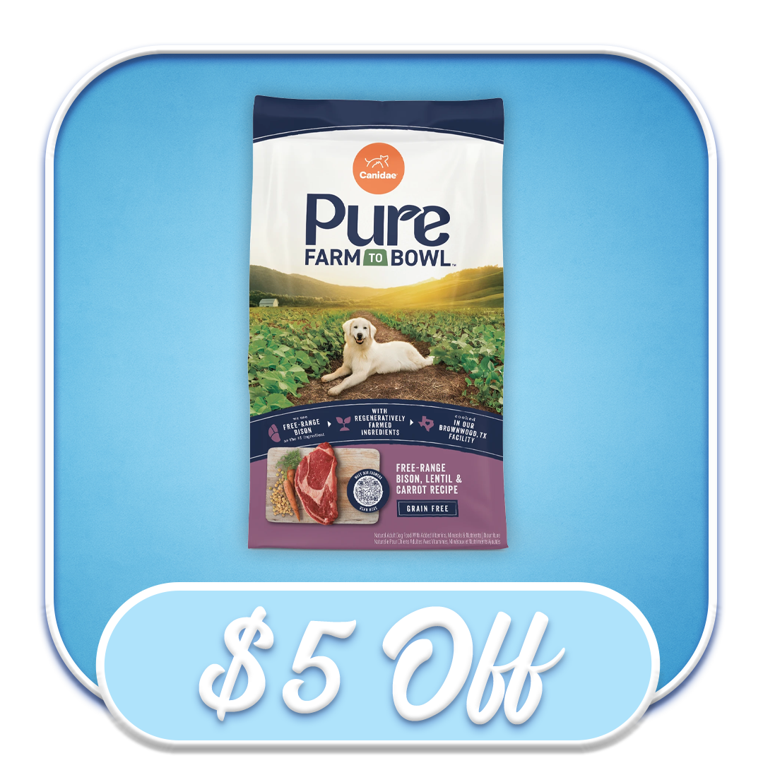 #41013 - Canidae PURE Grain-Free Free-Range Bison, Lentil & Carrot 4lb Dry Dog Diet
