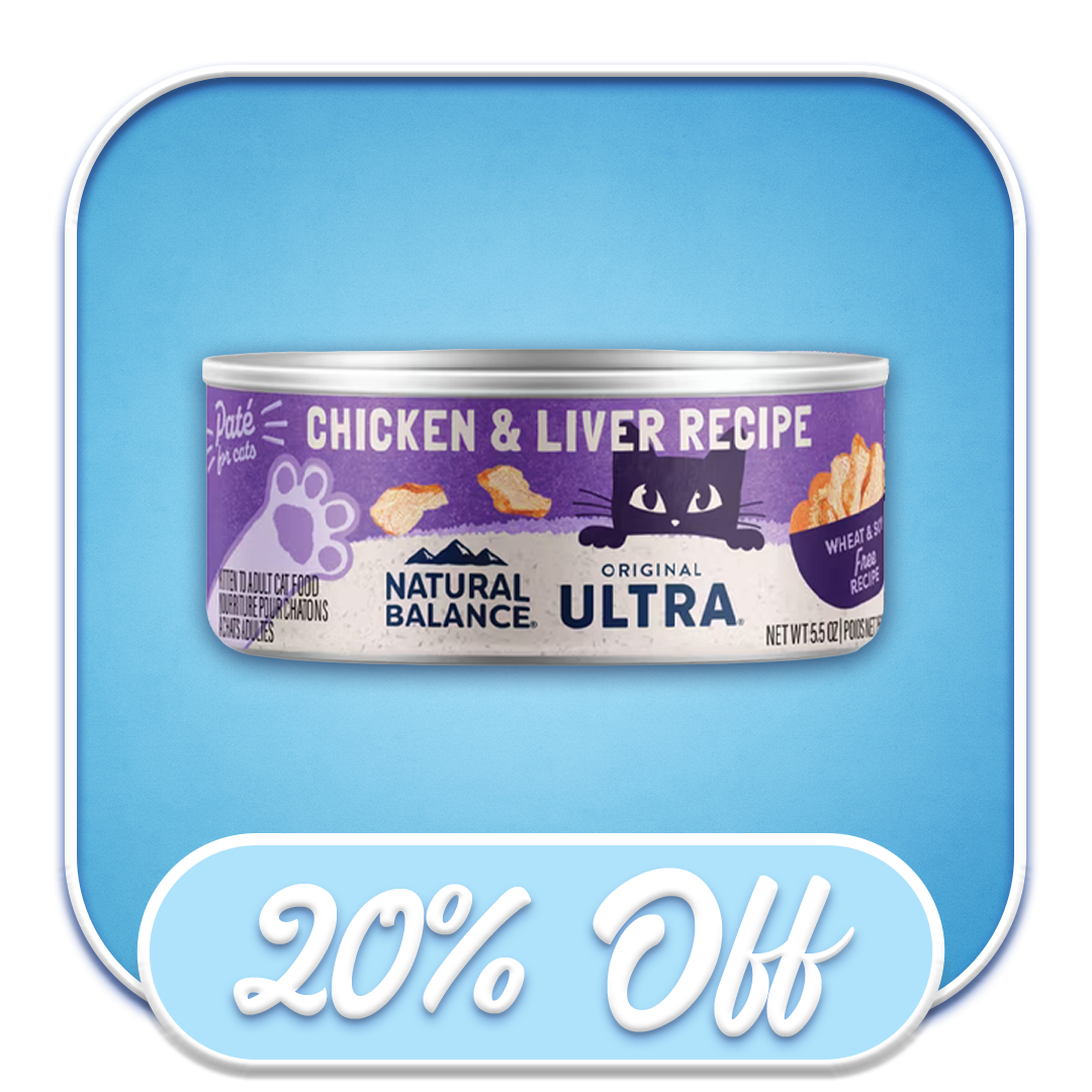 #31005 Natural Balance - Chicken & Liver Recipe Pate 5.5oz Wet Cat Food