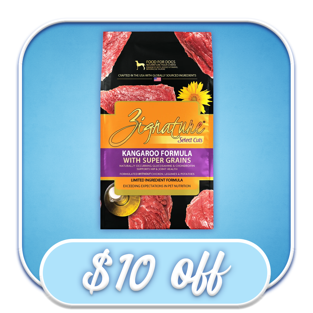 #52196 Zignature - Select Cuts Kangaroo Dry Dog Diet 25lb