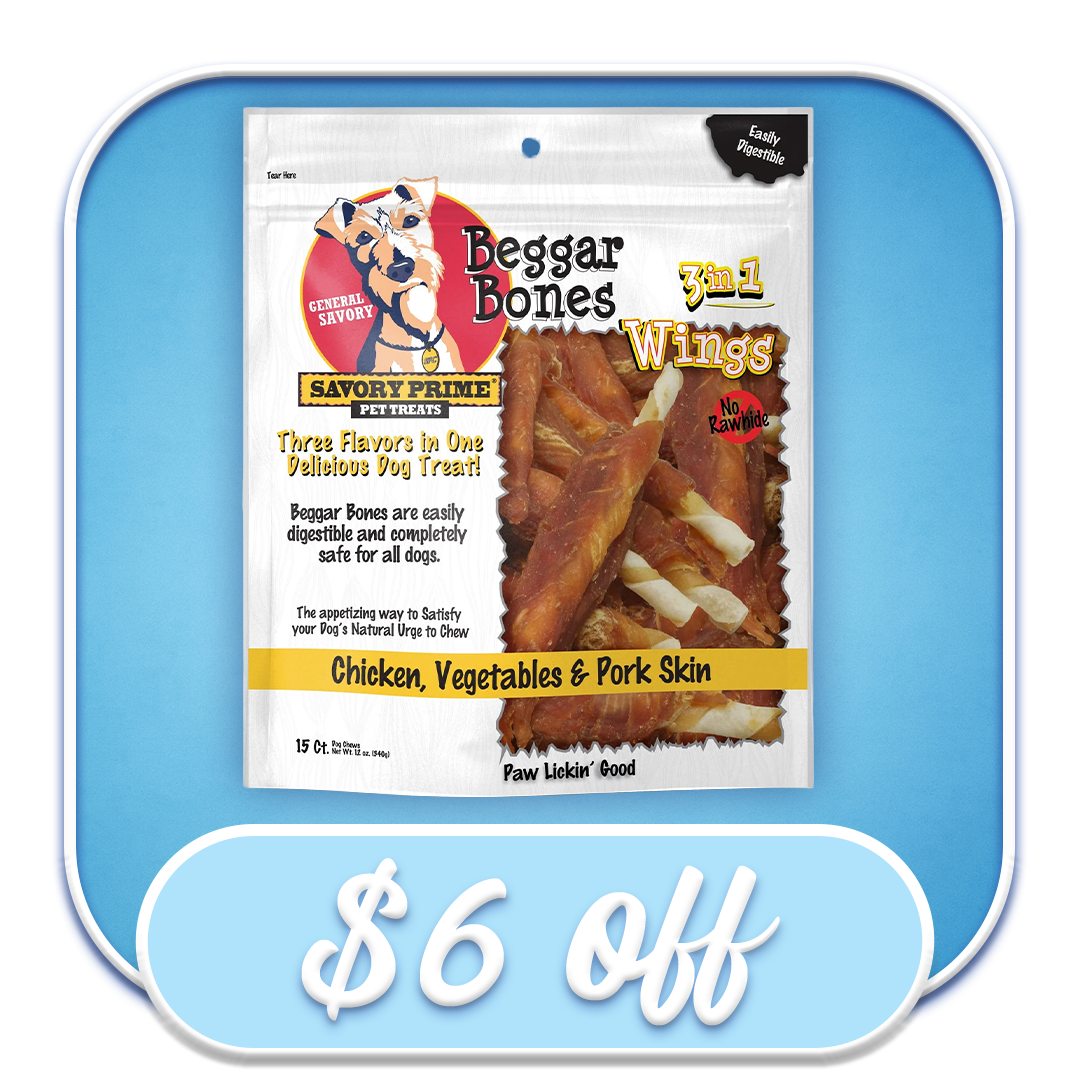 #51447 Savory Prime - Beggar Bones 3-In-1 Wings 15ct