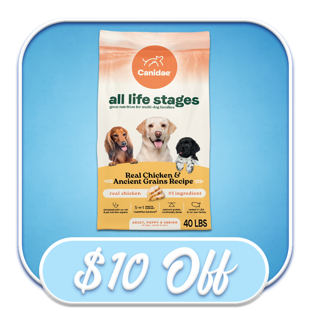 #52298 Canidae - All Life Stages Real Chicken & Ancient Grains Recipe 40lb Dry Dog Diet
