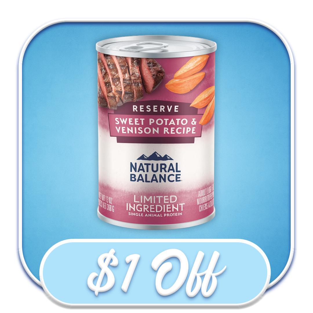 #21473 - Natural Balance Sweet Potato & Venison Recipe 13oz Canned Dog Diet
