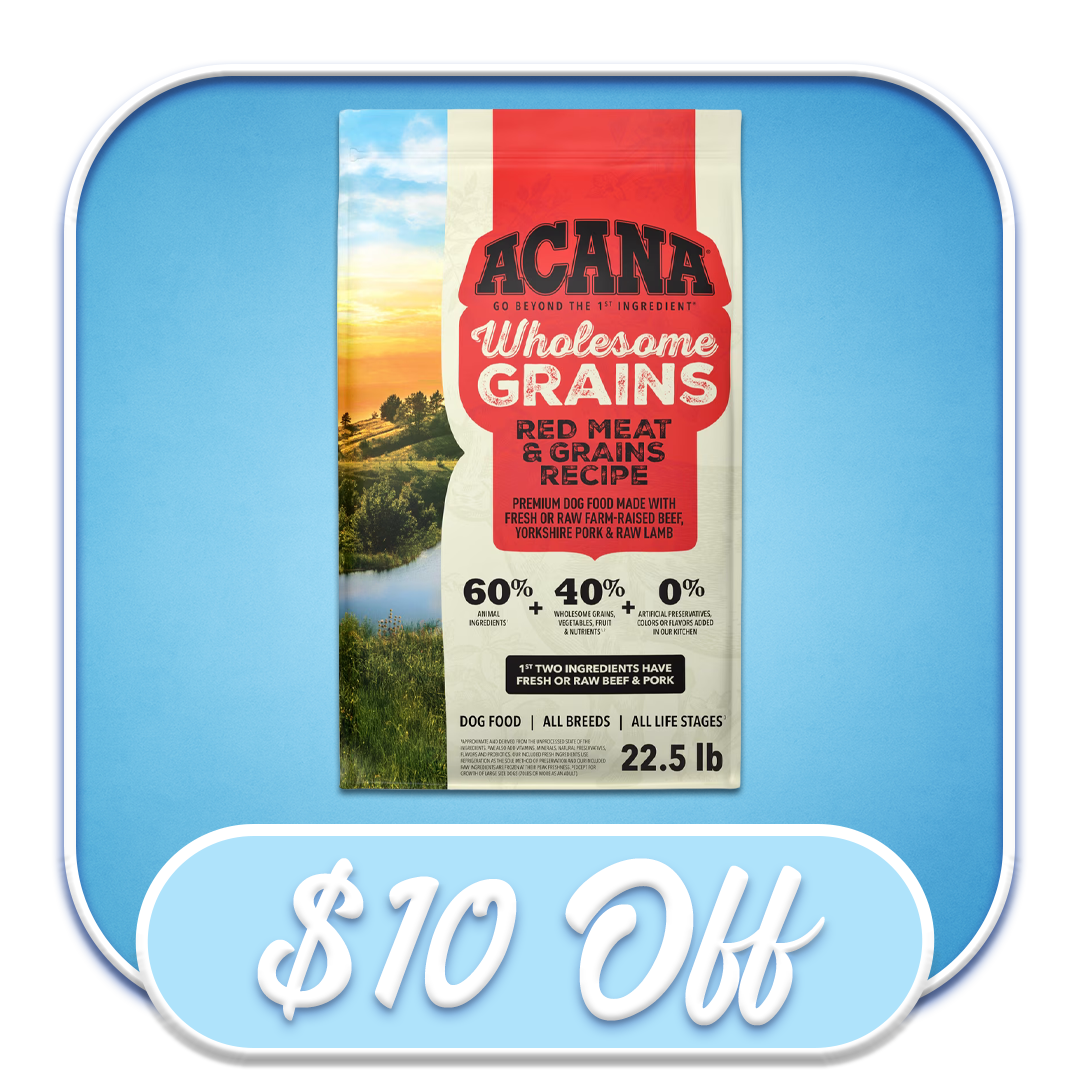 #42510 Acana - Wholesome Grains Red Meat & Grains Recipe 22.5lb Dry Dog Diet