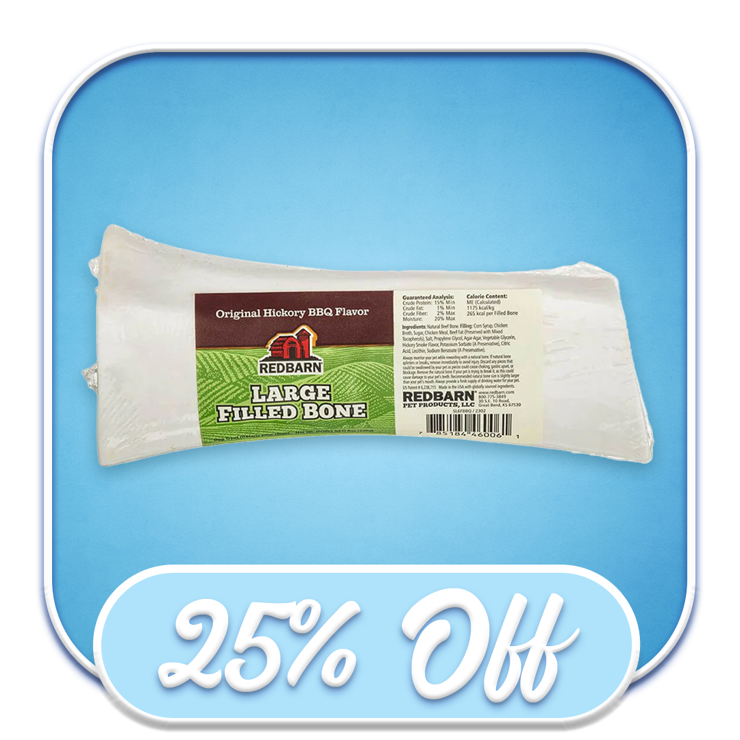 #48369 Redbarn - Original Hickory BBQ Large Filled Bone
