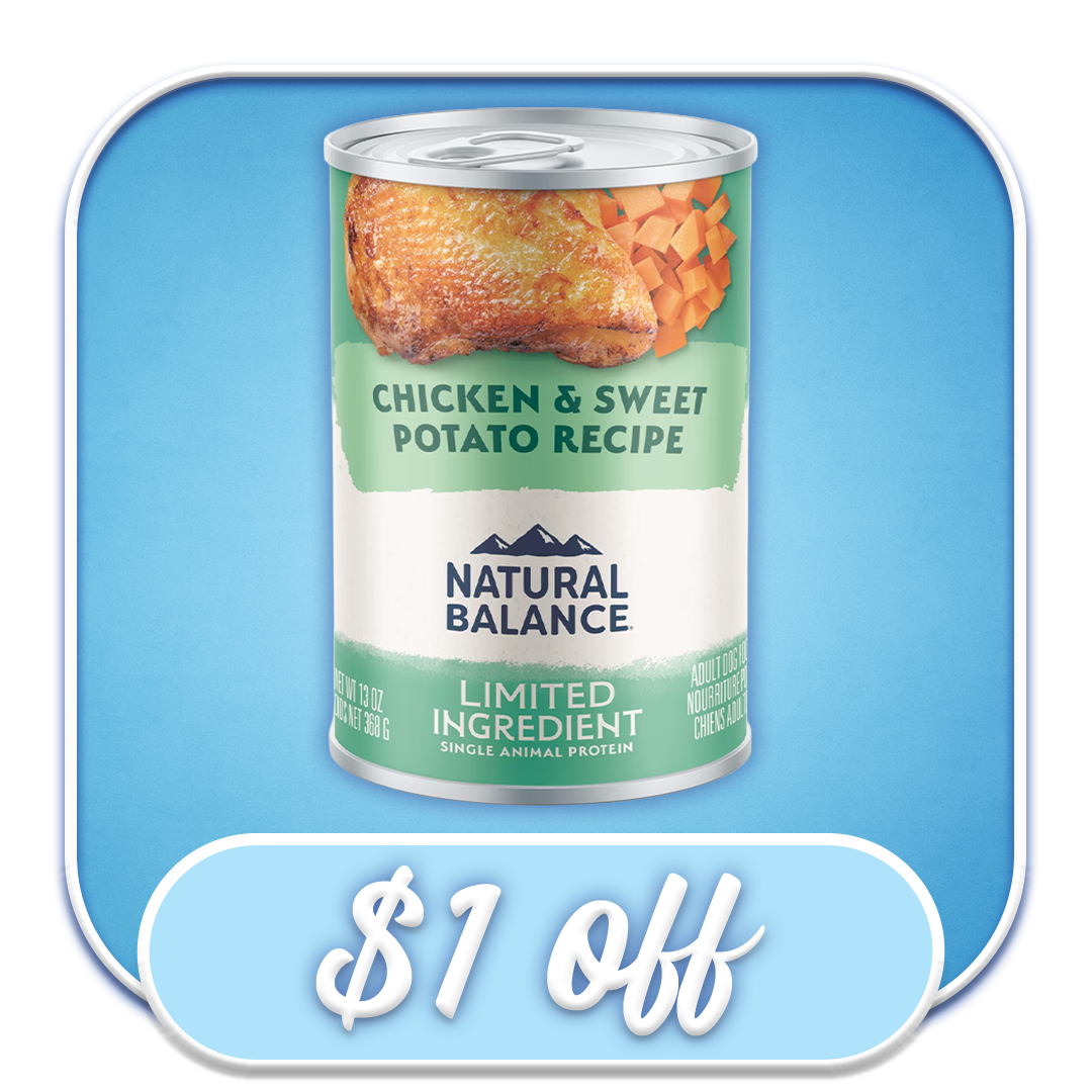 #25199 Natural Balance - Chicken & Sweet Potato Canned Dog Diet 13oz
