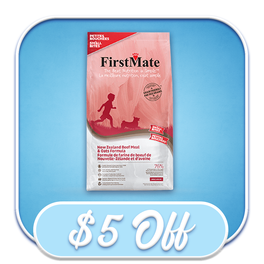 #52389 FirstMate - New Zealand Beef & Oats Small Bites 12lb Dry Dog Diet 