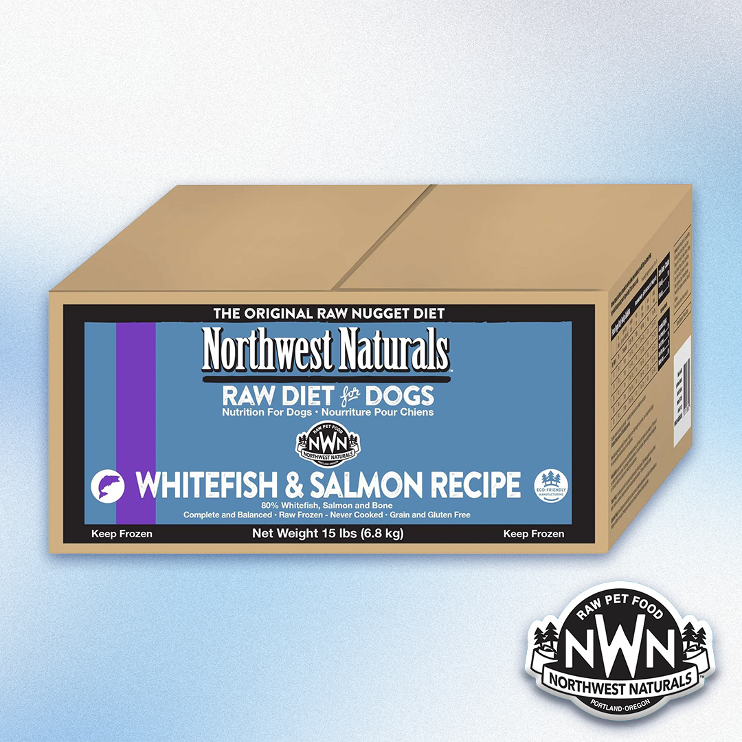 Northwest Naturals - Frozen Raw Nugget Diet for Dogs Whitefish & Salmon Recipe (15lb)