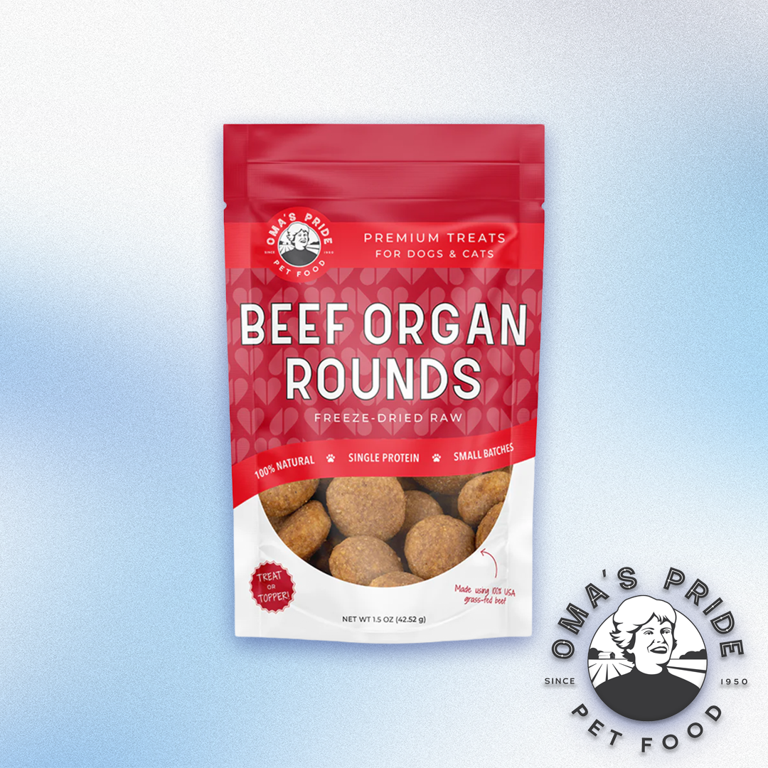Oma's Pride - Freeze-Dried Raw Beef Organ Rounds (1.5oz)