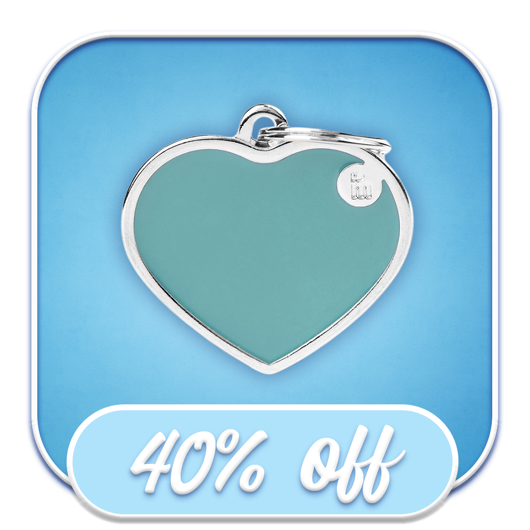 #46266 MyFamily - Handmade Large Heart Light Blue
