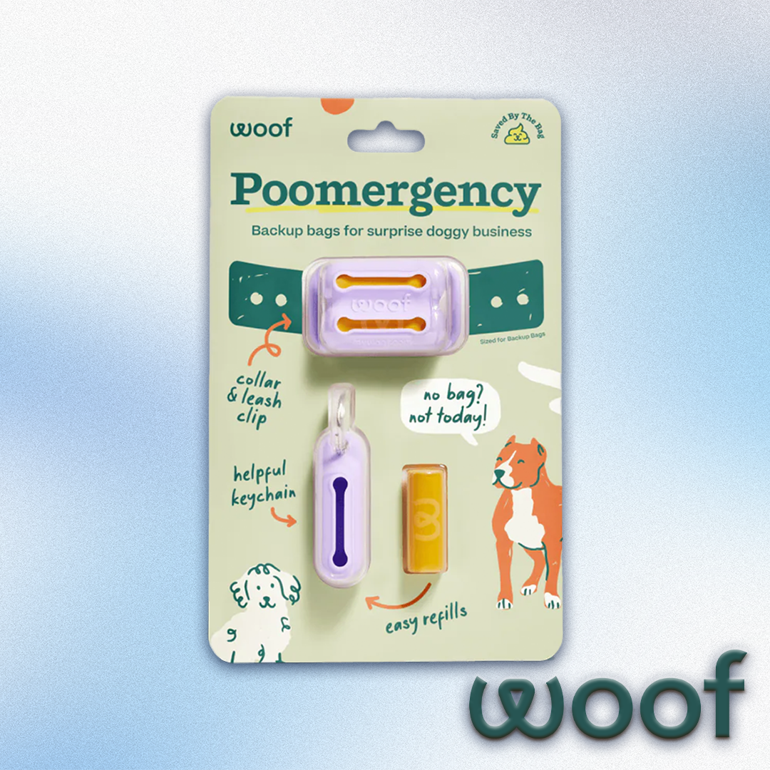 Woof - Poomergency Backup Bags Purple
