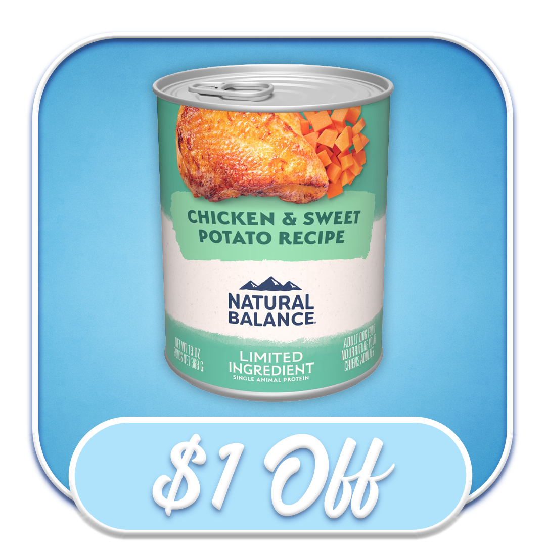 #25199 - Natural Balance Chicken & Sweet Potato Recipe 13oz Canned Dog Diet