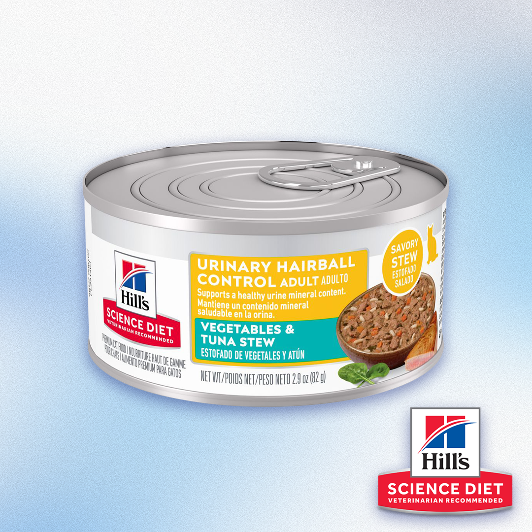 Science Diet - Urinary Hairball Control Vegetables & Tuna Stew Flavor Wet Cat Food (2.9oz)