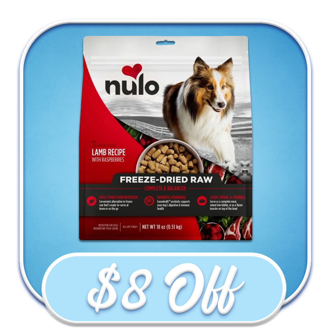 #49774 Nulo - Freeze-Dried Raw Grain-Free Lamb & Raspberries Recipe 18oz Dog Diet