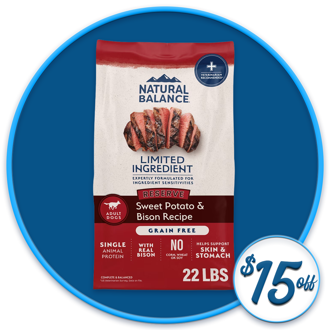 #20867 - Sweet Potato & Bison Dry Dog Food Diet 22lb 