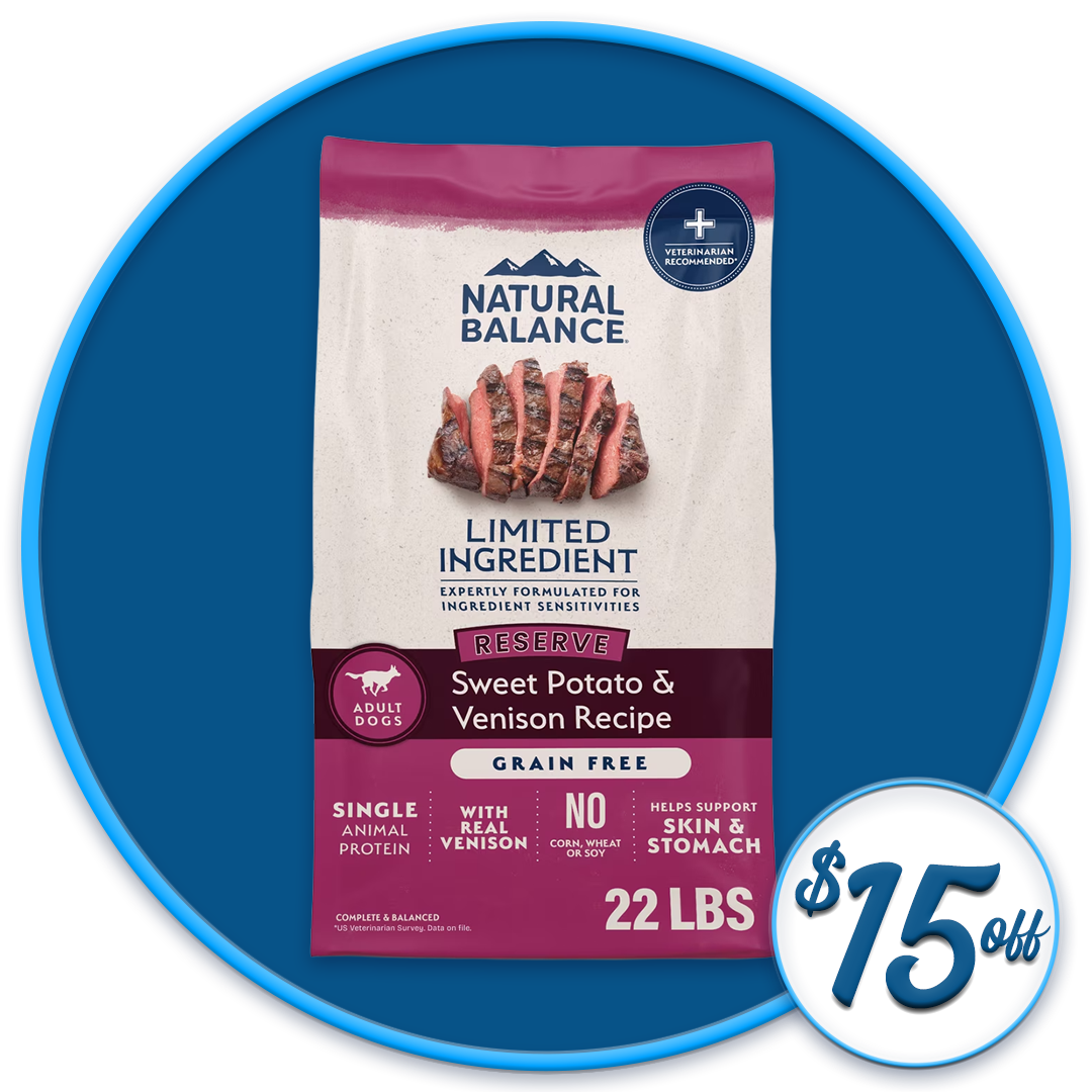 #20817 - Sweet Potato & Venison Dry Dog Food Diet 22lb 