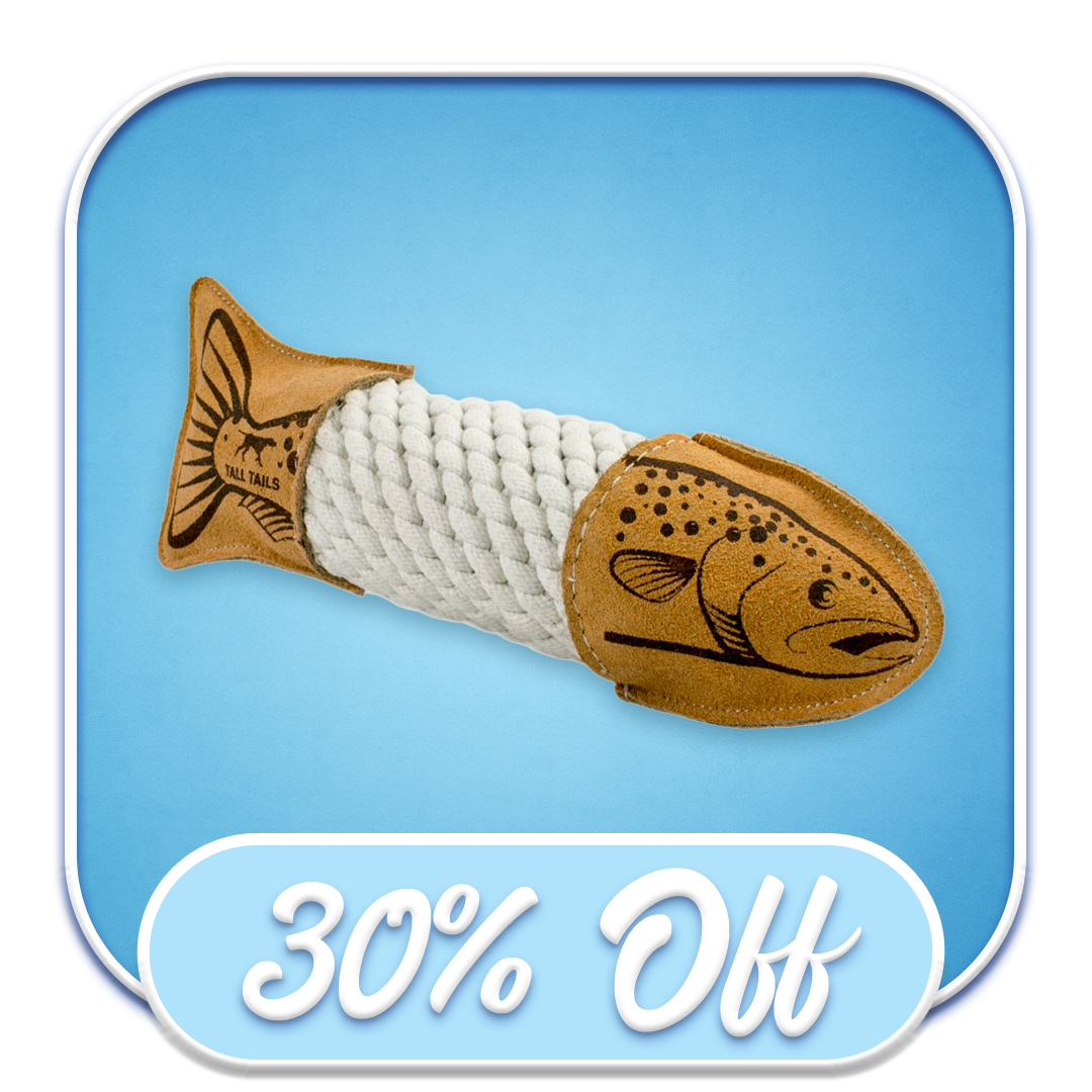 #50096 Tall Tails - Leather Trout 15"