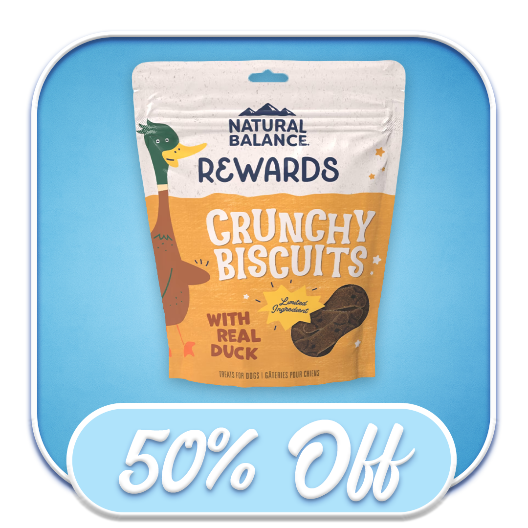 #23012 Natural Balance - Crunchy Biscuits Duck 14oz