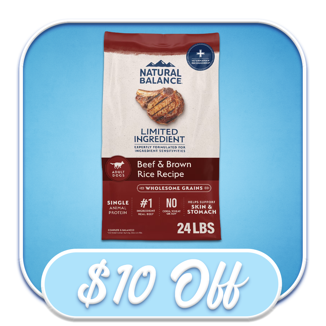 #43645 Natural Balance - Limited Ingredient Beef & Brown Rice 24lb Dry Dog Diet