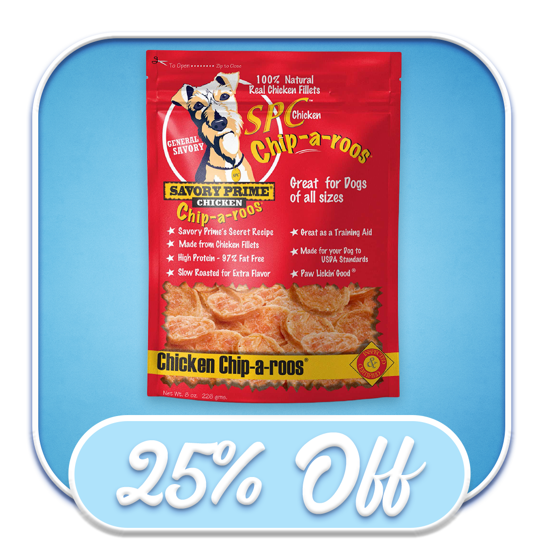 #51449 Savory Prime - Chip-A-Roos Chicken Treat 8oz