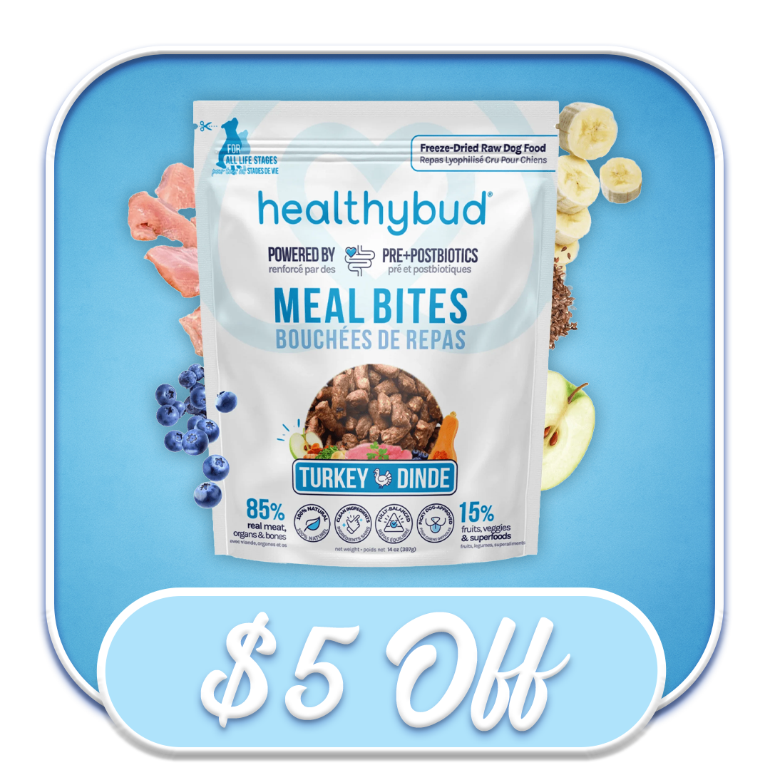 #52206 HealthyBud - Freeze-Dried Turkey Bites 14oz