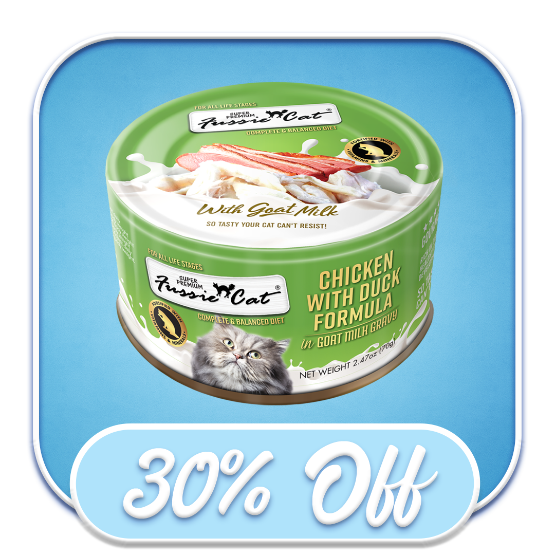 #50828 Fussie Cat - Chicken with Duck in Goat's Milk Formula 2.47oz