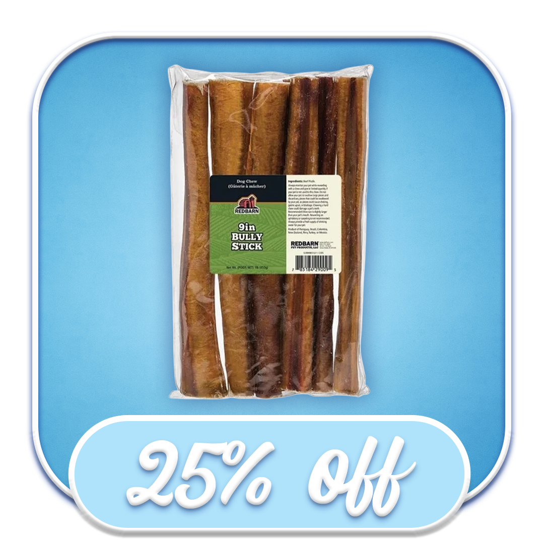 #40487 Redbarn - 9" Bully Sticks 1lb