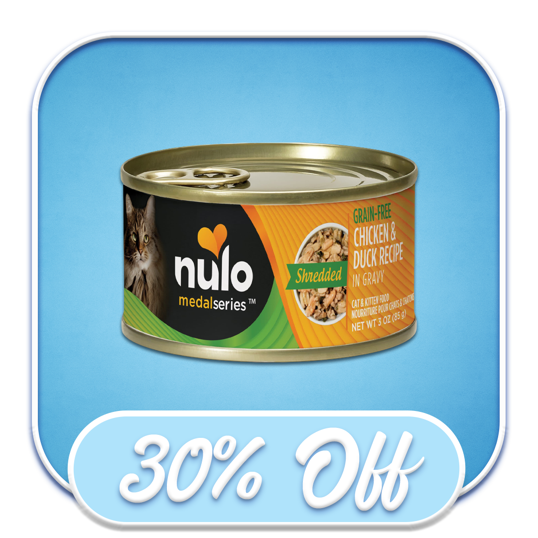 #37856 Nulo - Grain-Free Shredded Chicken & Duck Recipe 3oz Wet Cat Diet