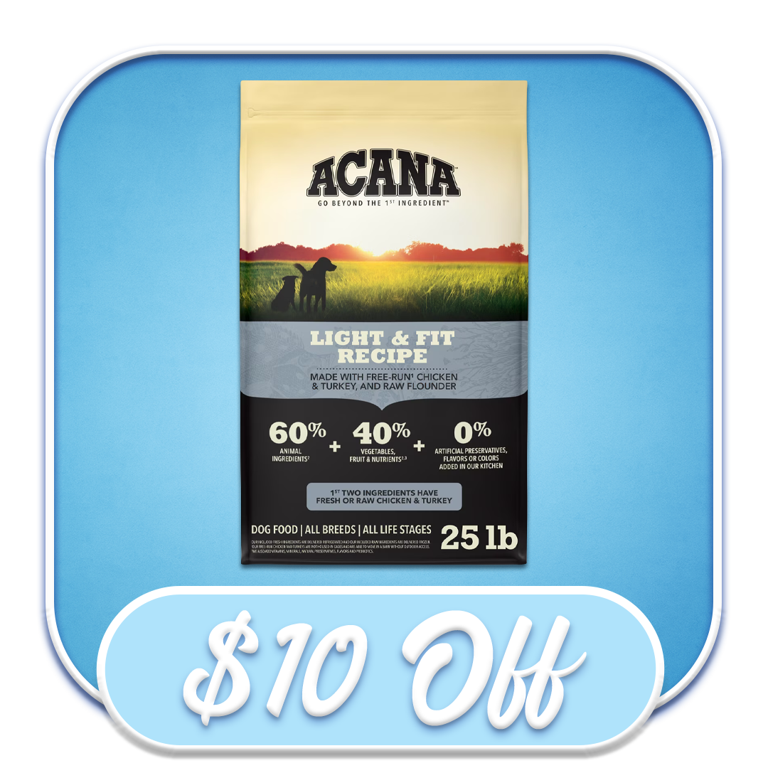 #36164 Acana - Light & Fit Recipe 25lb Dry Dog Diet
