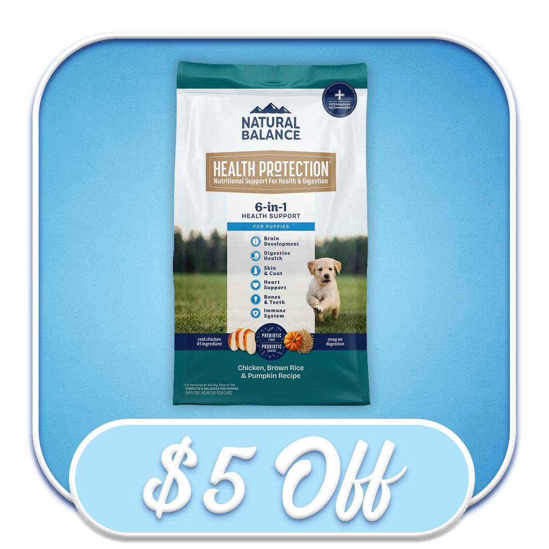 #52306 - Natural Balance Health Protection Chicken, Brown Rice & Pumpkin Recipe 4lb Dry Puppy Diet