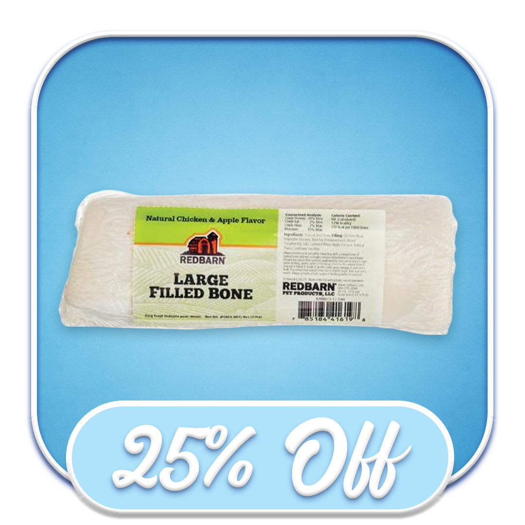 #41886 Redbarn - Natural Chicken & Apple Filled Bone Large