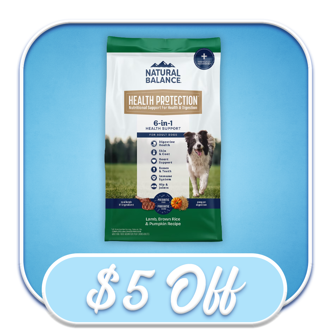 #52305 - Natural Balance Health Protection Lamb, Brown Rice & Pumpkin Recipe 4lb Dry Dog Diet