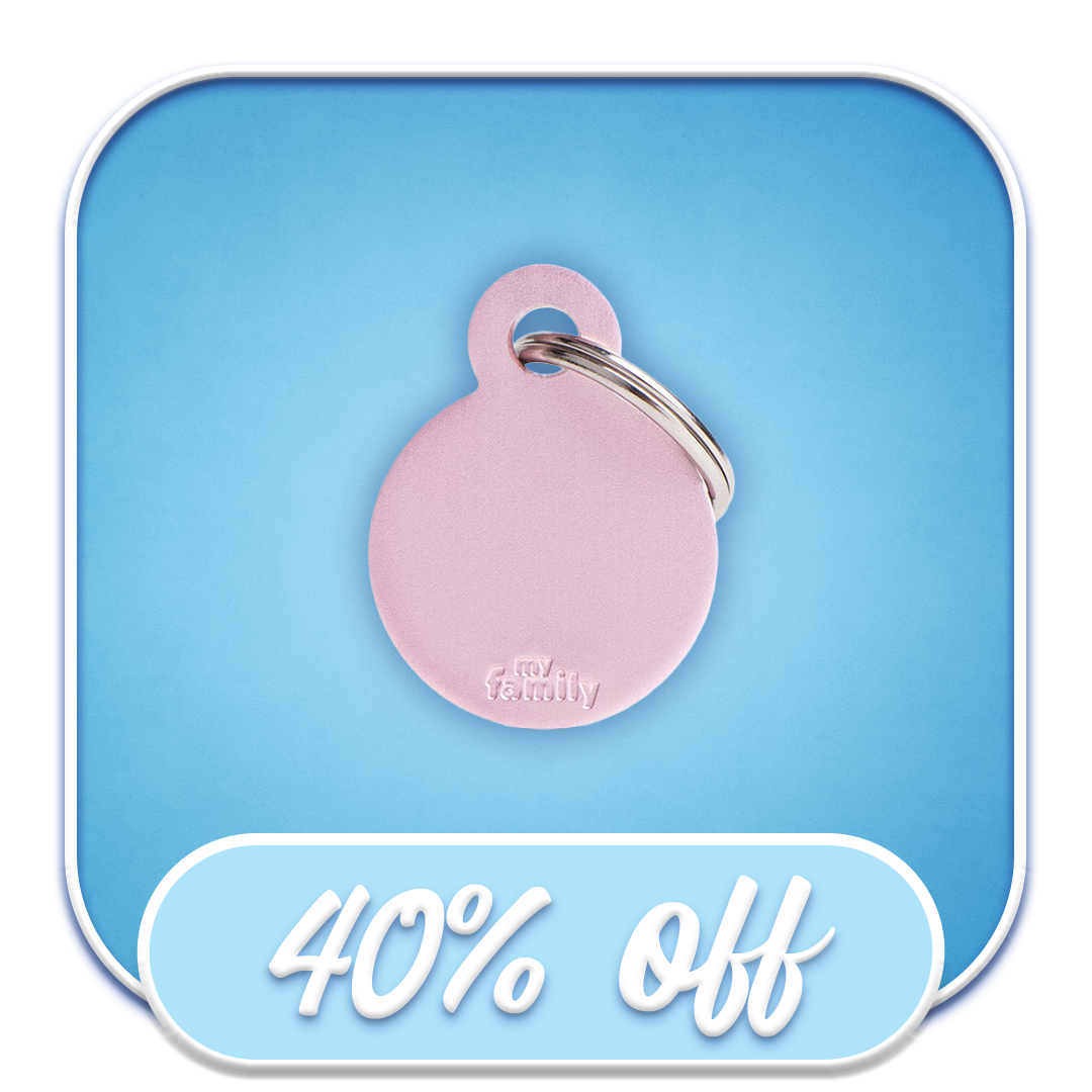 #38547 MyFamily - Small Aluminum Circle Pink