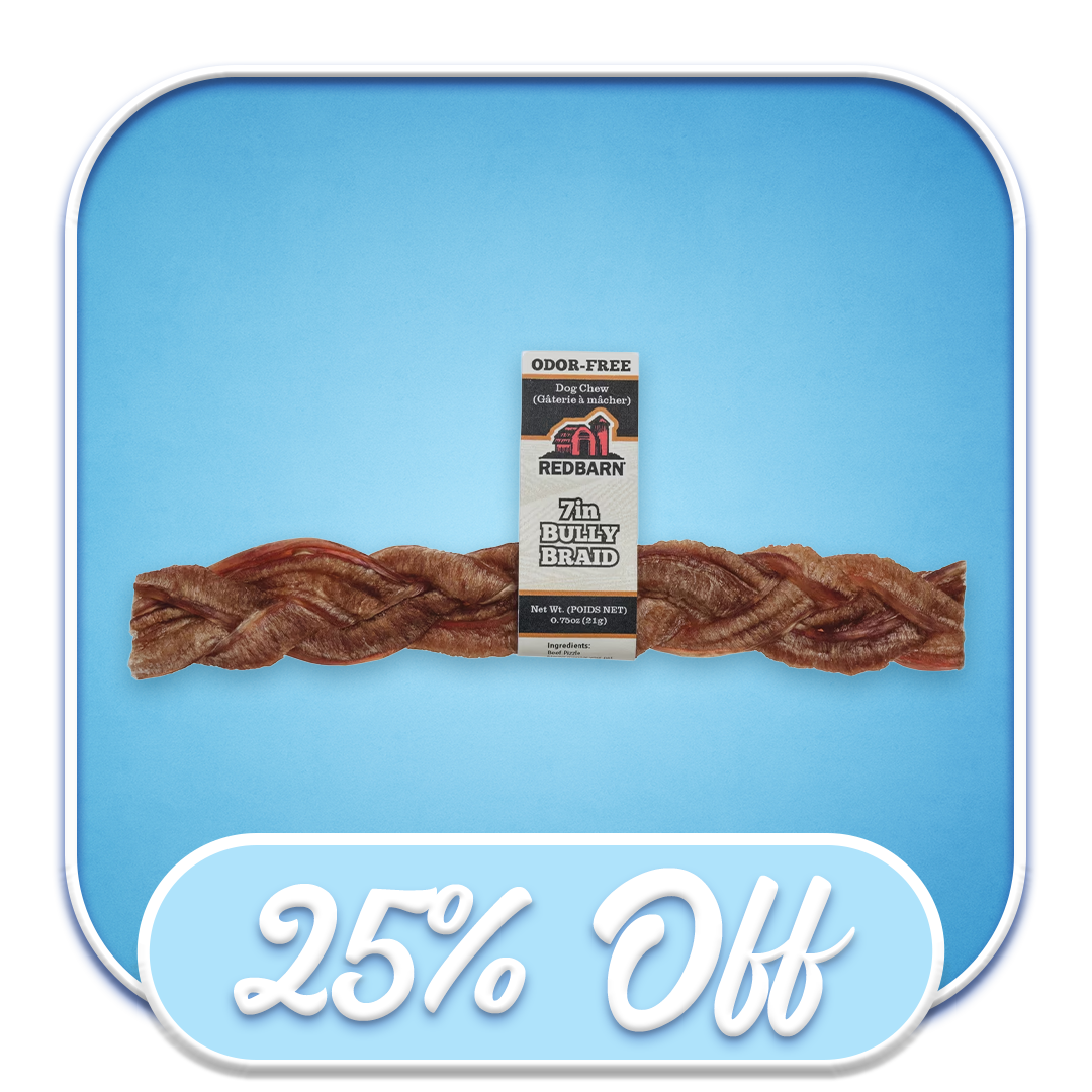 #39242 Redbarn - 7" Odor-Free Bully Braid