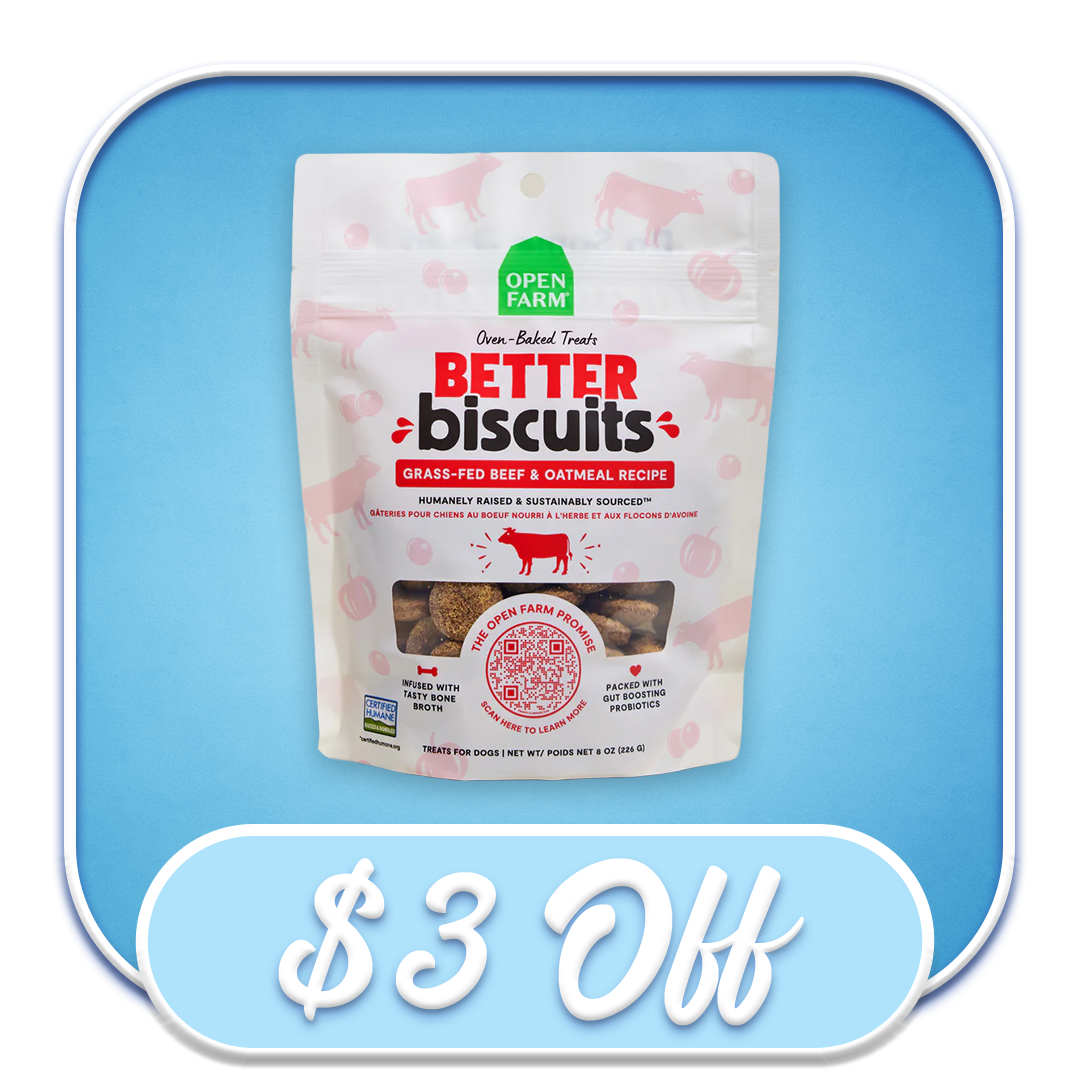 #51603 Open Farm - Better Biscuits Beef & Oatmeal Treats