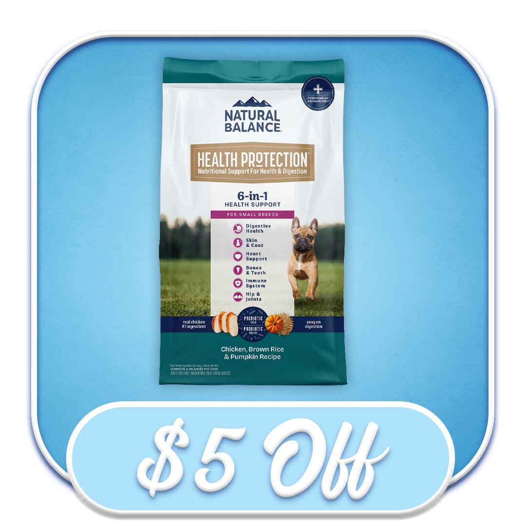 #52307 - Natural Balance Health Protection Chicken, Brown Rice & Pumpkin Recipe 4lb Dry Small Breed Diet