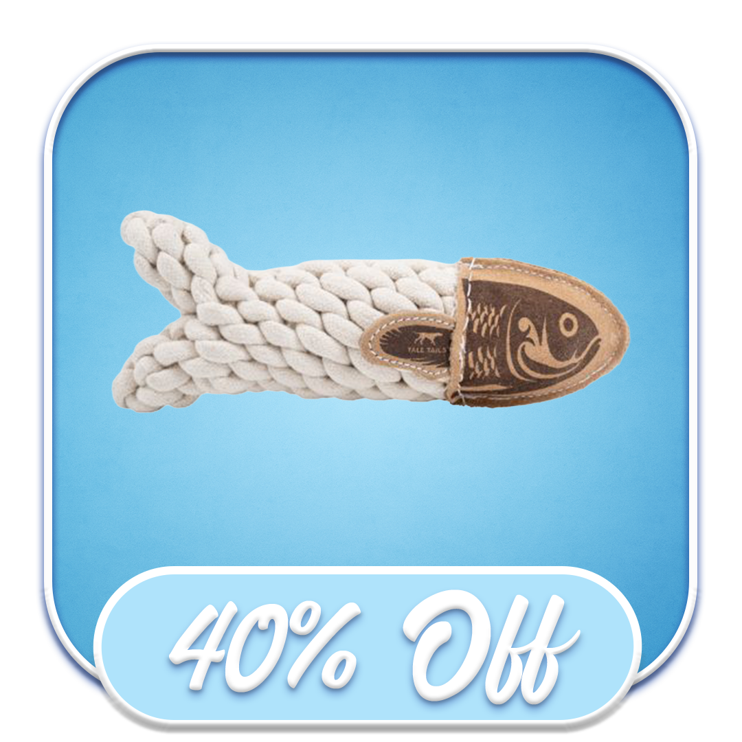 #51946 Tall Tails - 5" Leather Crunch Fish