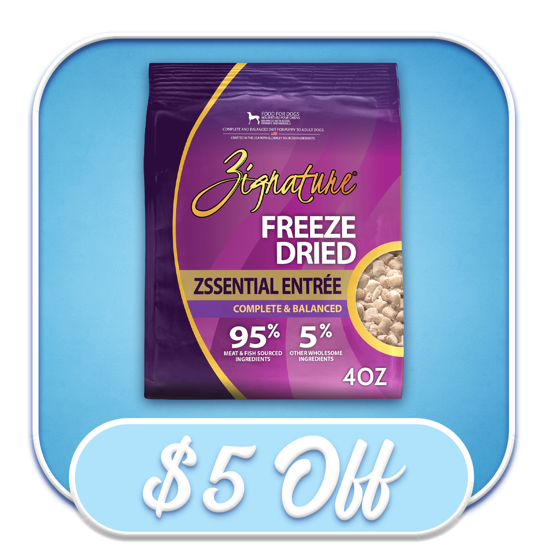 #52717 Zignature  - Freeze-Dried Zssential Entree 4oz Dog Diet