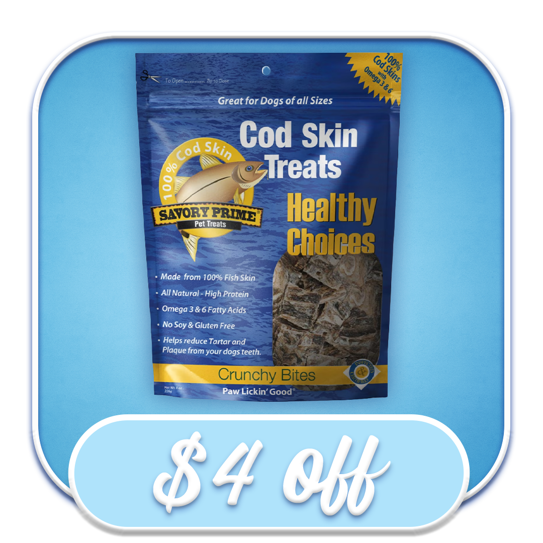 #51451 Savory Prime - Healthy Choices Cod Skin Crunchy Bites 8oz