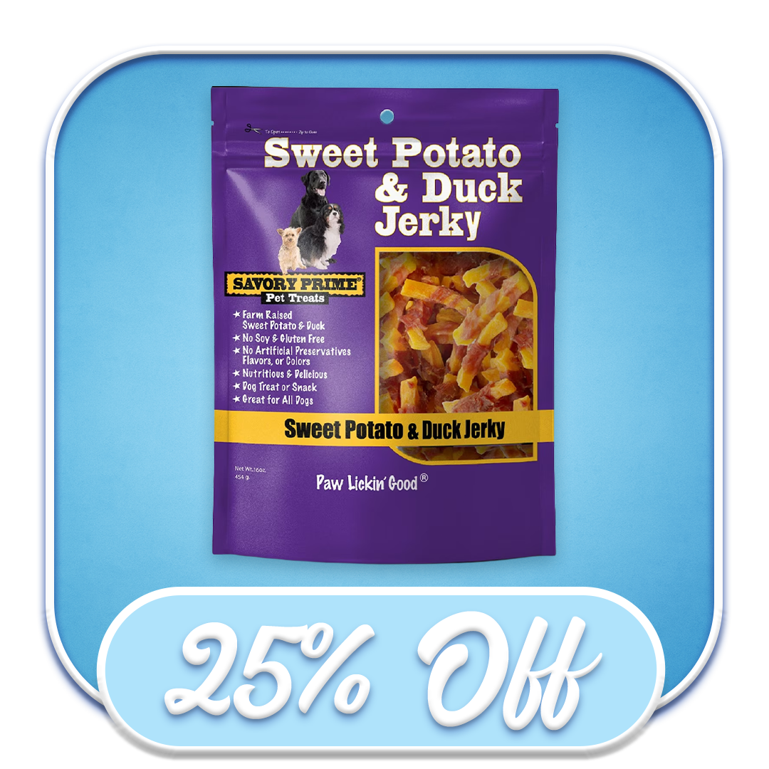 #51452 Savory Prime - Sweet Potato & Duck Jerky 8oz