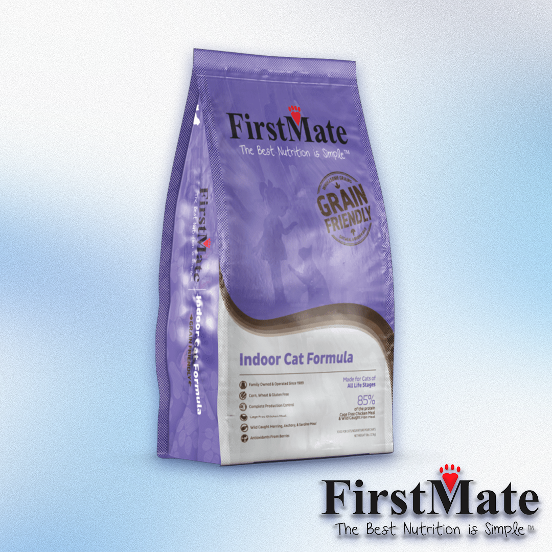 FirstMate - Indoor Cat Formula Grain-Friendly Dry Cat Food (5lb & 11lb)
