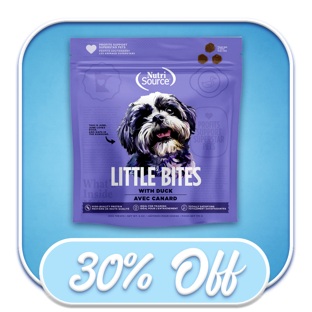 #49964 NutriSource - Lil' Bites with Duck 6oz Treat