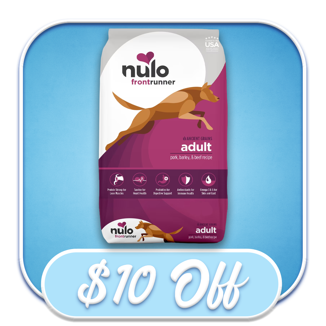 #42236 - Nulo Frontrunner Ancient Grains Adult Pork, Turkey, & Beef Recipe 23lb Dry Dog Diet