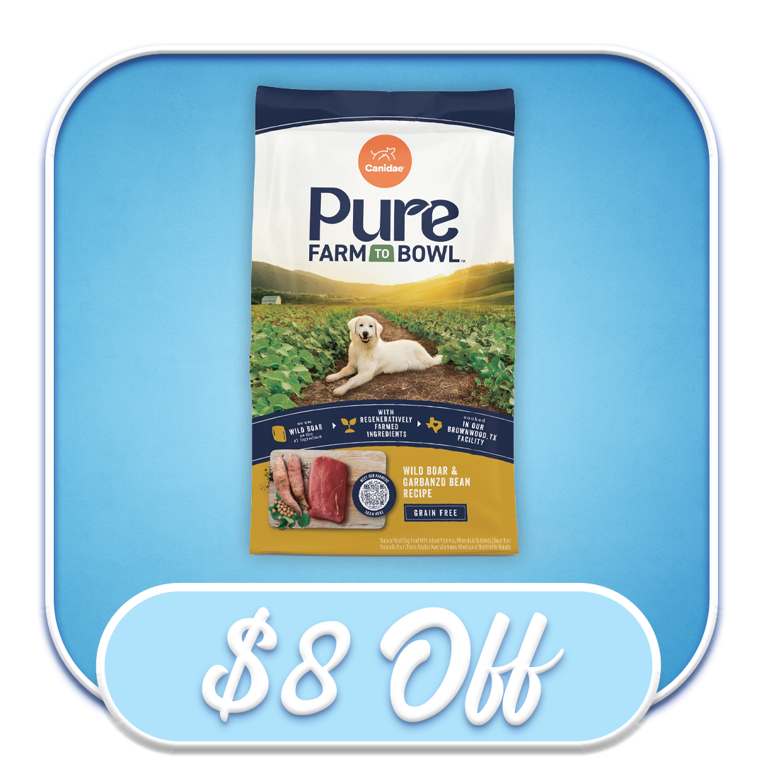 #41021 - Canidae PURE Grain-Free Wild Boar & Garbanzo Bean 22lb Dry Dog Diet