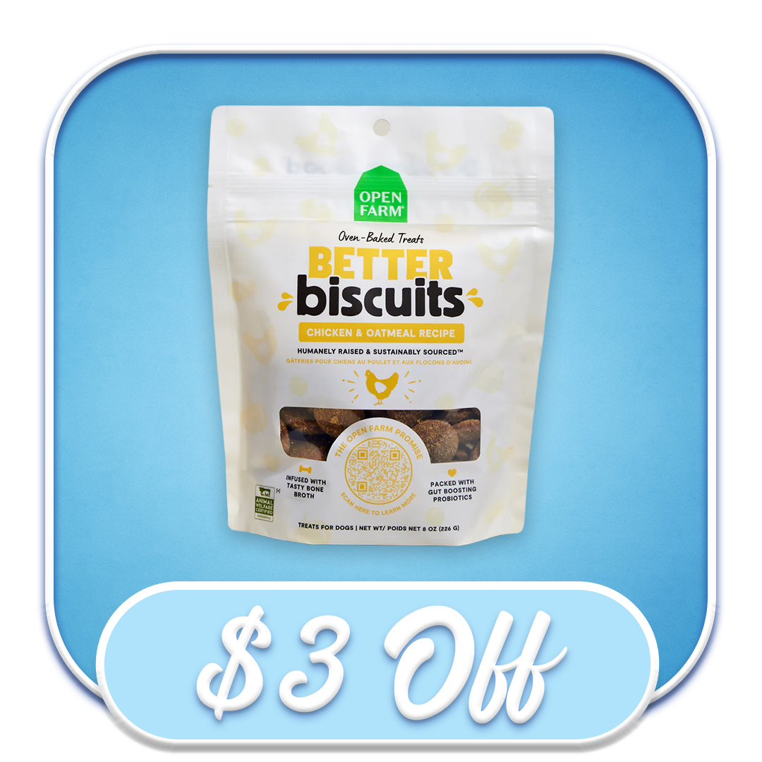 #51602 Open Farm - Better Biscuits Chicken & Oatmeal Treats